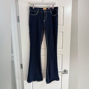 NWOT Elegant Navy Flare Jeans for Women